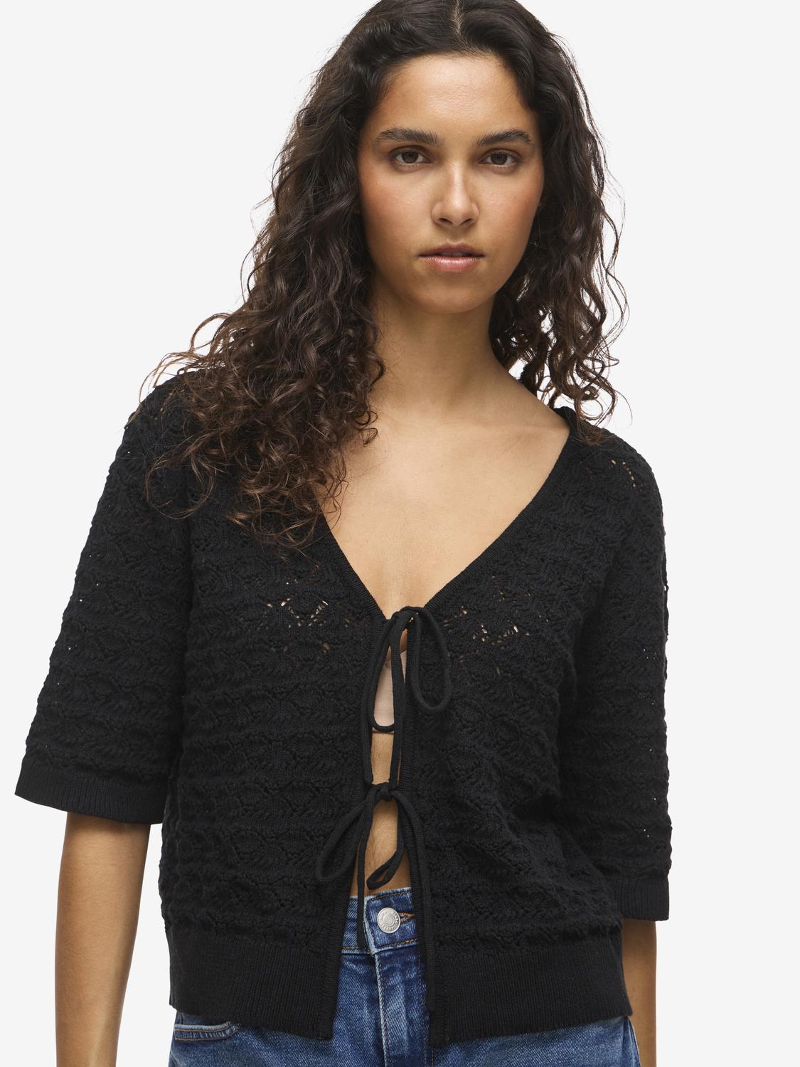 NMLAIKA Knitted Top - Black - VERO MODA & VILA Bergvik